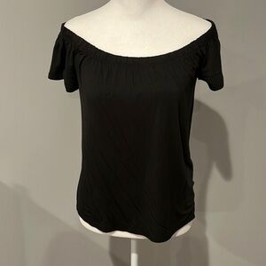 Hollister‎ Co. Black off The Shoulder Top New NWT XS Extra Small